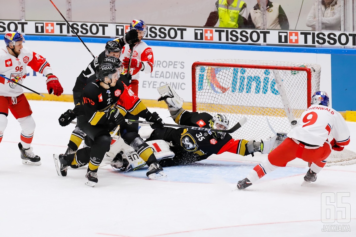 RB Salzburg venyi sankaritekoon ja tiputti Kärpät jatkopeleistä sitkeän kamppailun jälkeen.