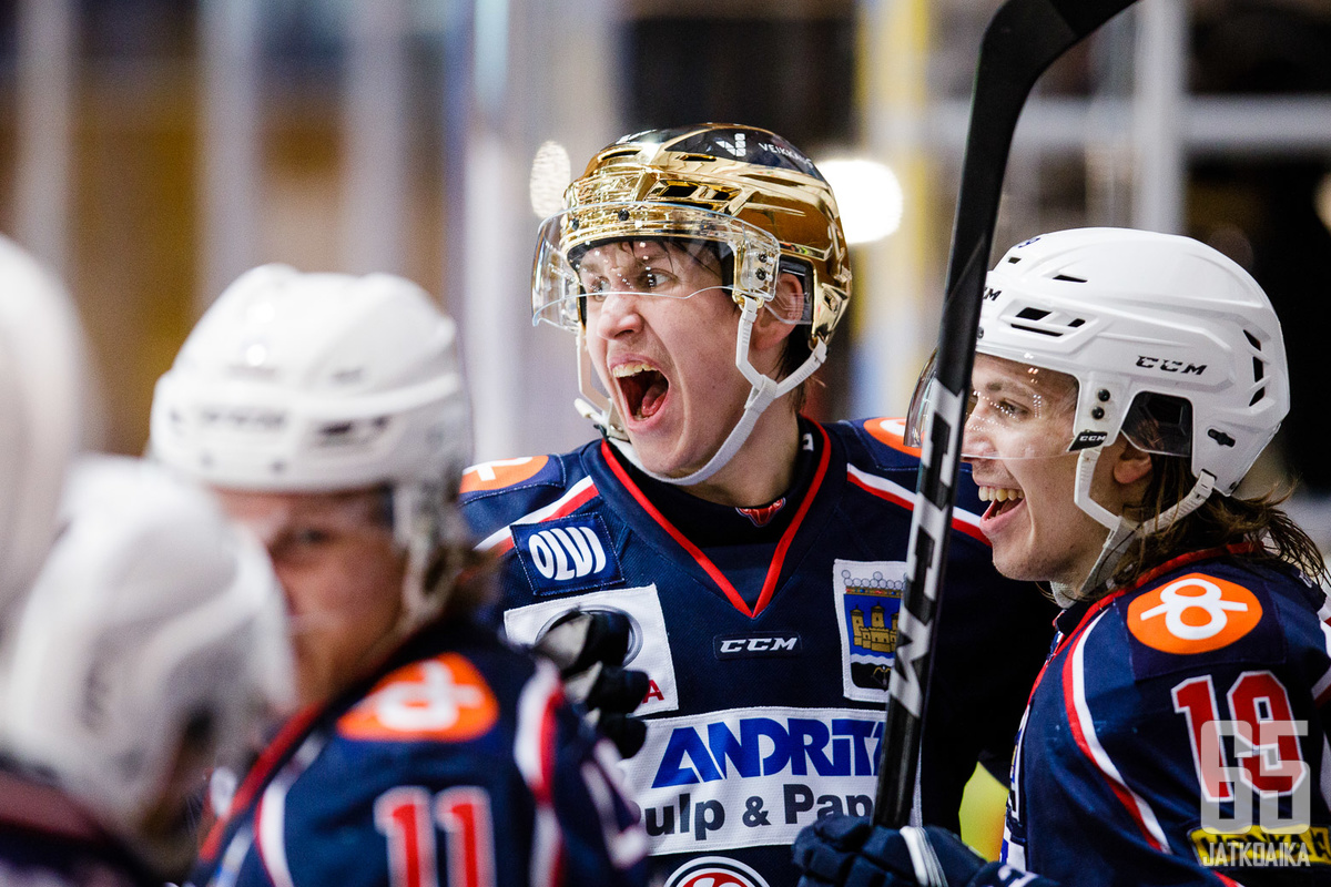 Atte Karppinen teki tehokkaimmalla kaudellaan SaPKossa 46 tehopistettä. 