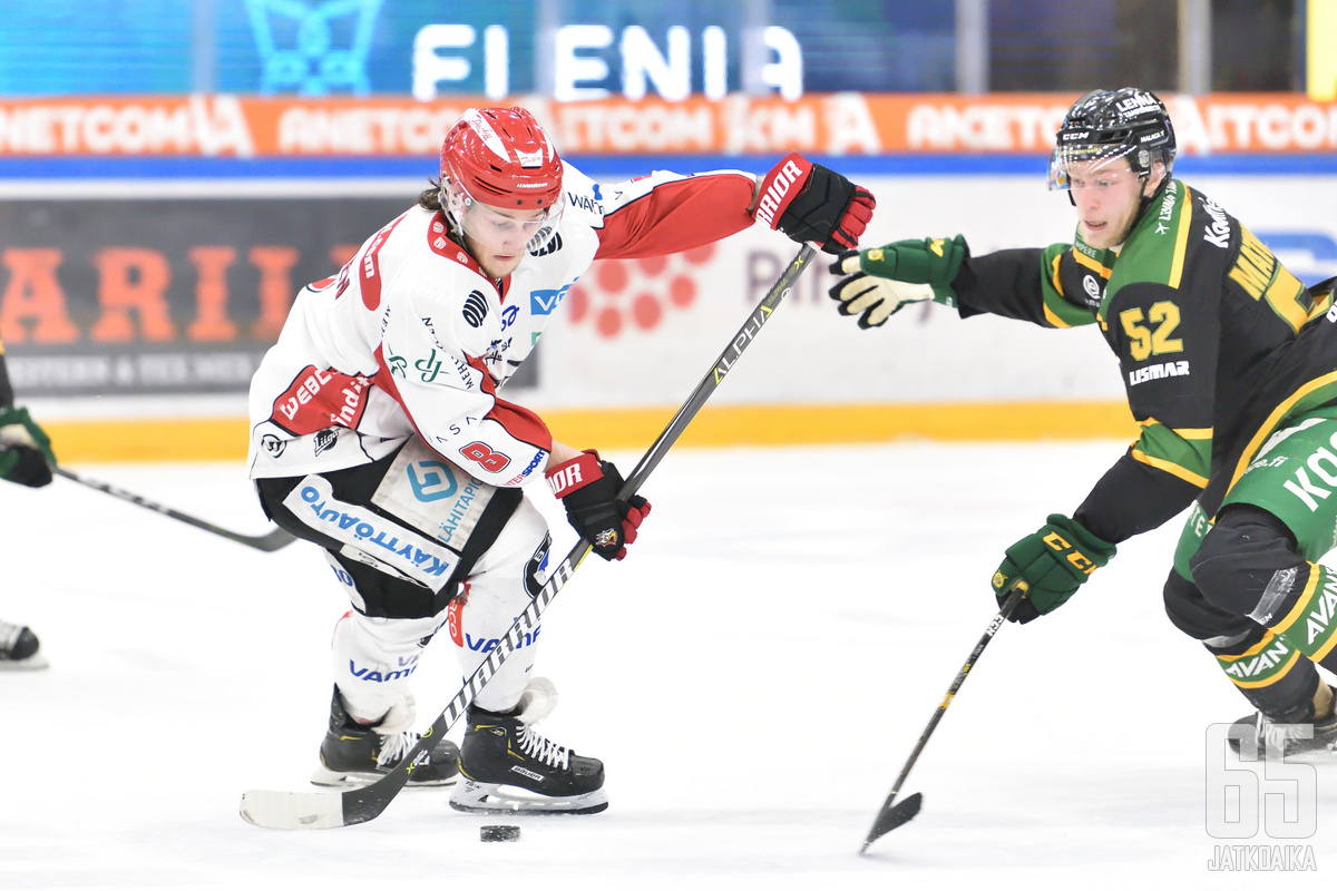 Sportin Valtteri Viljasen vastuu on kasvanut kauden edetessä.