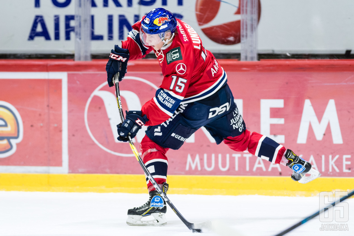 Anton Lundell on tällä kaudella ollut HIFK:n tehokkain U20-pelaaja.