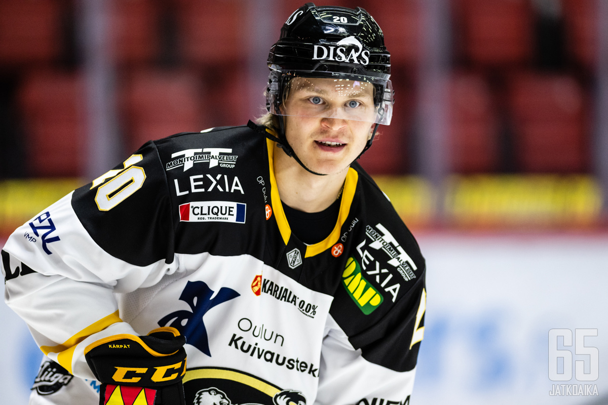 Björkqvist on pelannut Kärpissä tällä kaudella 22 ottelua tehoin 3+2.