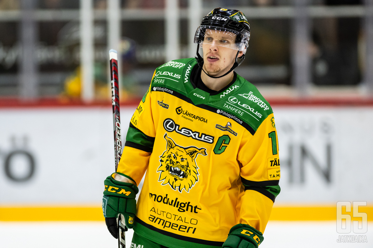 Ilves-kapteeni Eemeli Suomi iski joukkueelleen tärkeän 3–1-maalin.