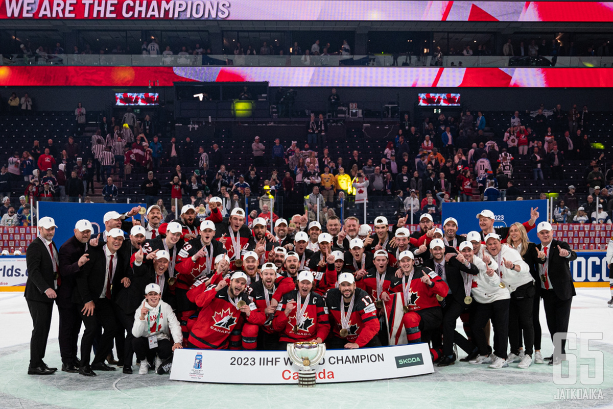 Kanada palasi valtaistuimelleen – maailmanmestariksi.