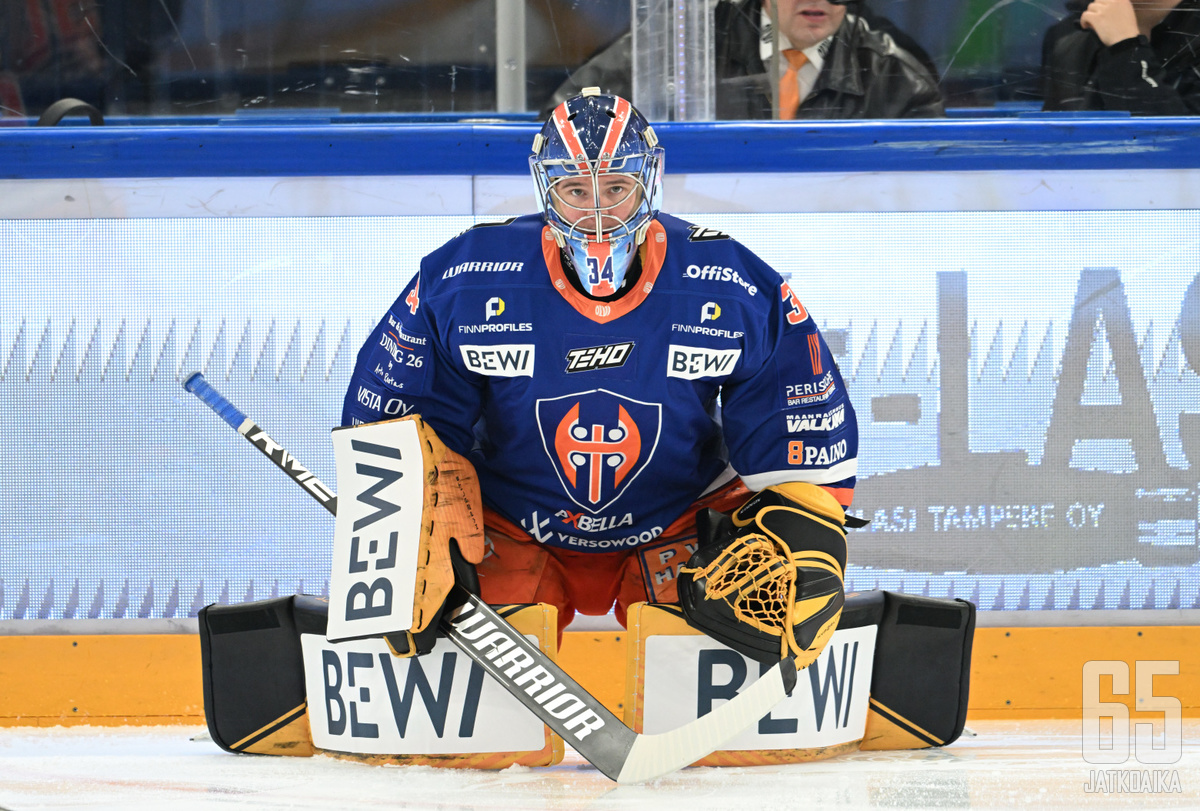 Randelin on torjunut Tappara-maalilla hyvin.