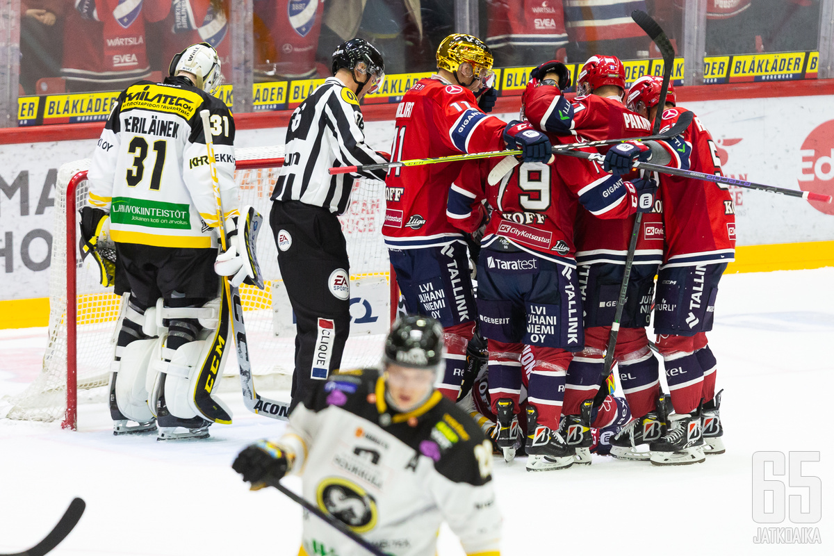 Tiiviisti puolustanut HIFK jätti Kärpät nollille ja juhli kotivoittoa.