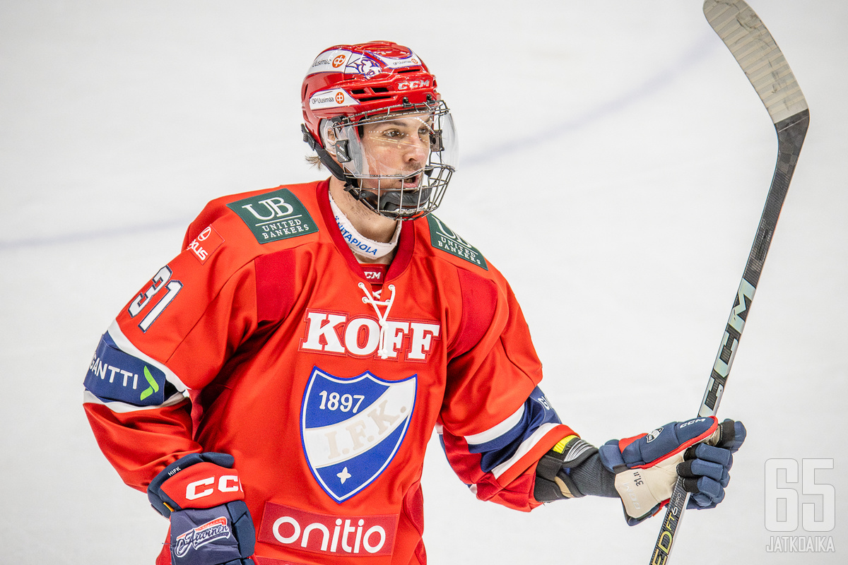Eetu Koivistoinen pelaa kolmatta kauttaan IFK:ssa. Arkistokuva.