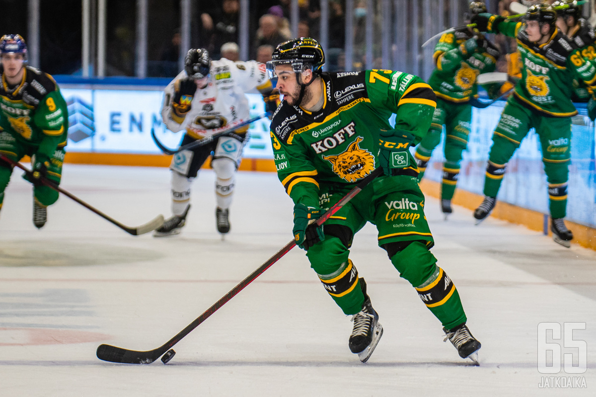 Nick Baptiste ei selitellyt tappiota, mutta Leo Lööfin saama rangaistus kismitti.