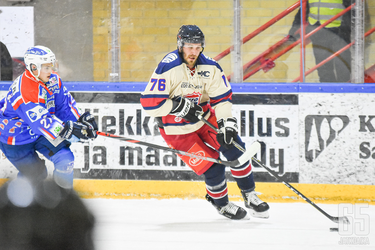 Virtanen on harjoitellut Mestis-joukkue TUTOn kanssa.