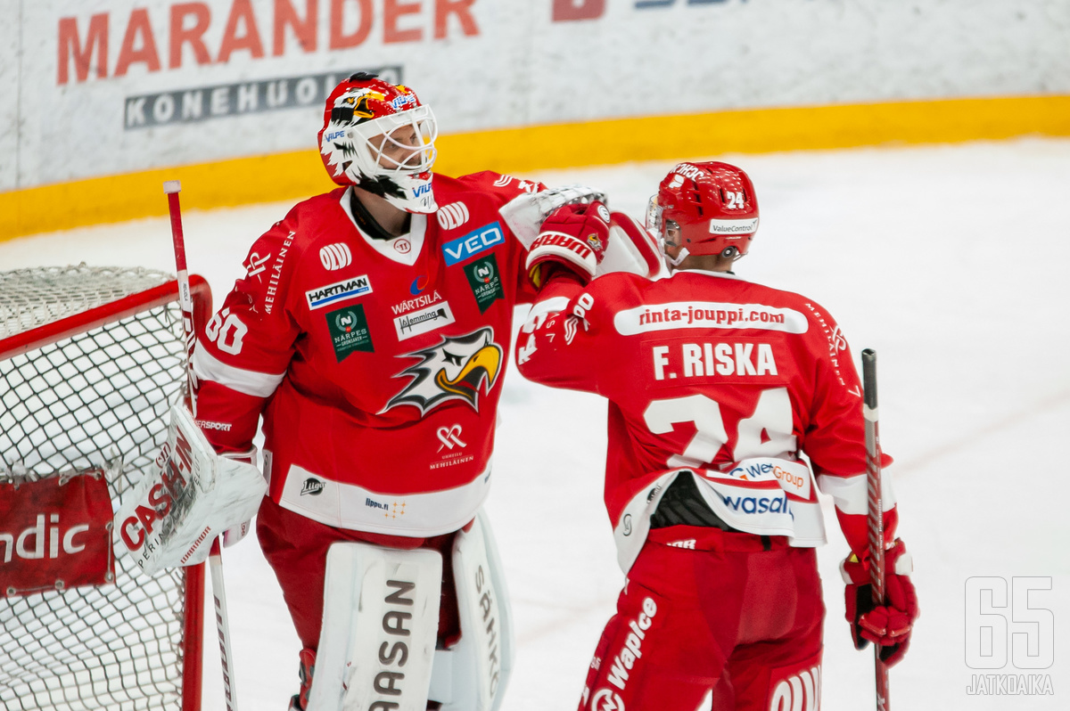 Rasmus Reijola oli Sportin tuki ja turva SaiPaa vastaan.