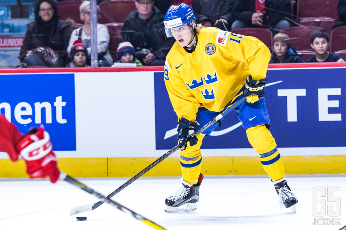 Alexander Nylander edustaa jälleen Ruotsia nuorten MM-kisoissa