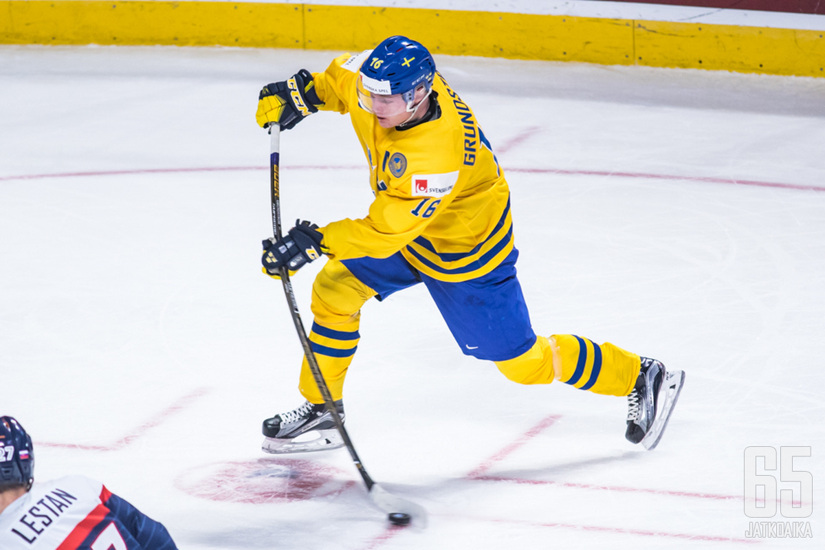 Carl Grundström on pelannut Ruotsin U20-joukkueessa, mutta nyt edessä siintää ensimmäinen aikuisten MM-turnaus.