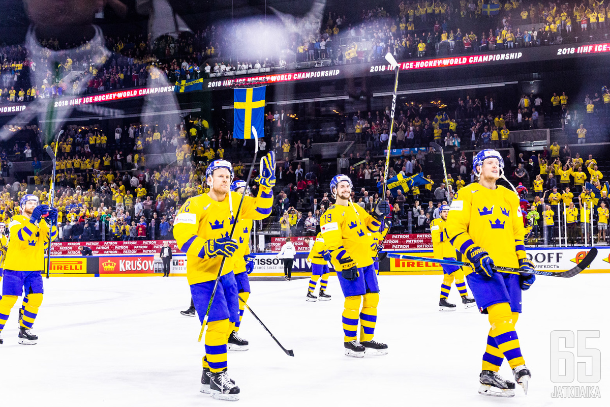 Ruotsi eteni miesten MM-kisojen loppuotteluun voittamalla Yhdysvallat 6-0.