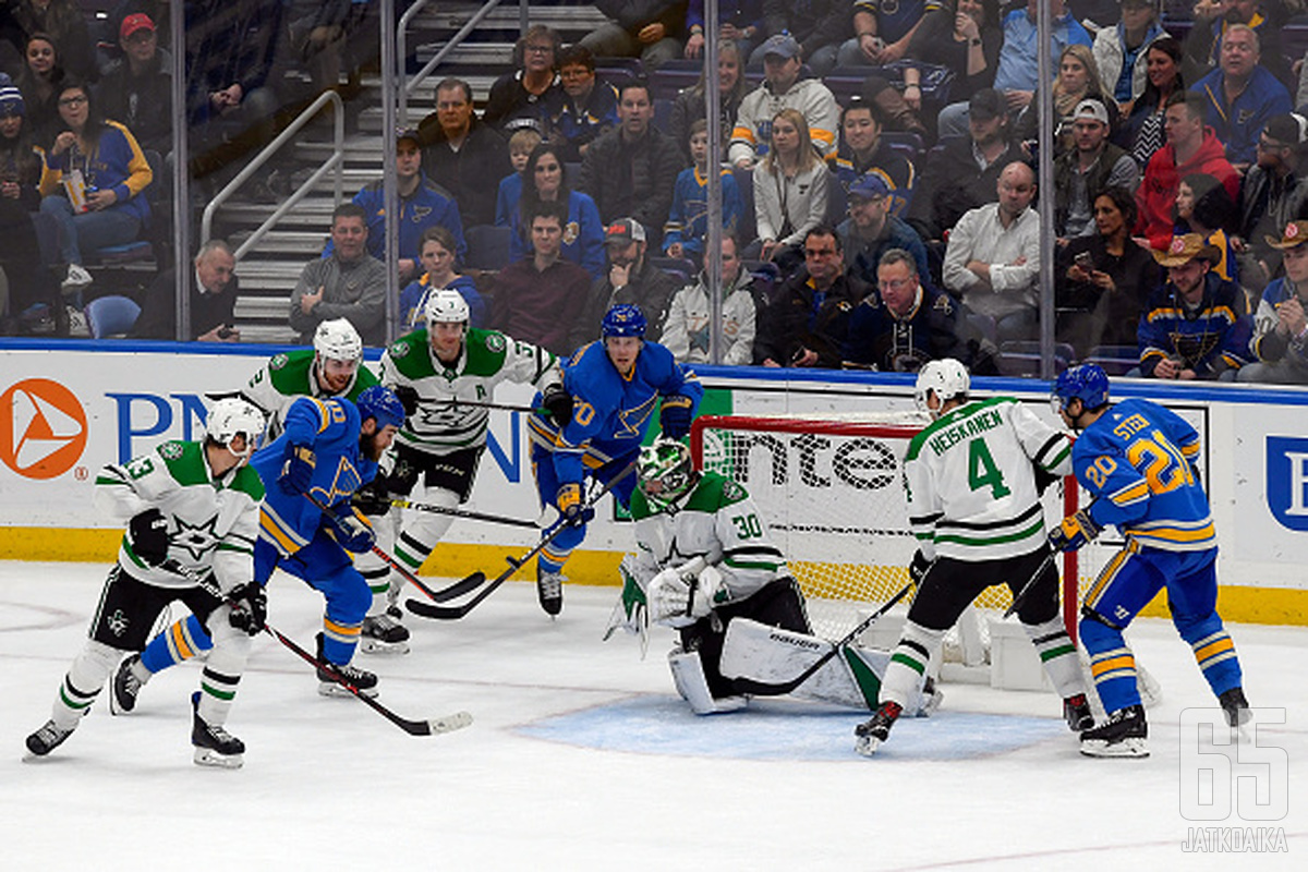 Toisilleen tutut St. Louis Blues ja Dallas Stars kohtaavat jälleen pudotuspelien toisella kierroksella.