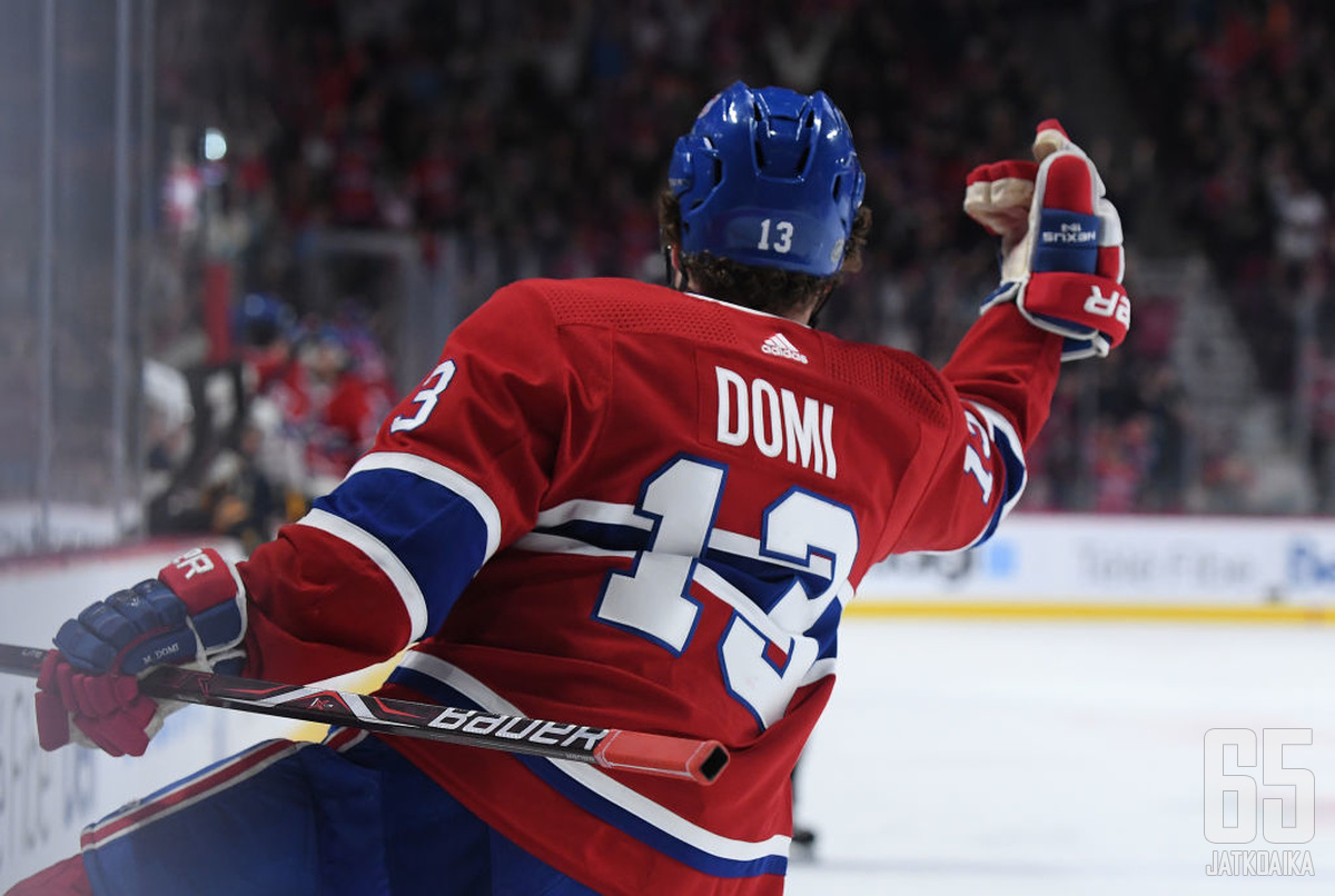 Max Domi pelasi vielä viime kaudella Montreal Canadiensin paidassa.