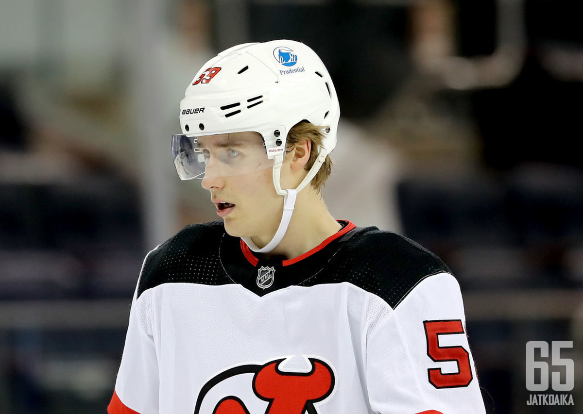 Janne Kuokkanen löysi NHL-uralleen suunnan Devilsissä.