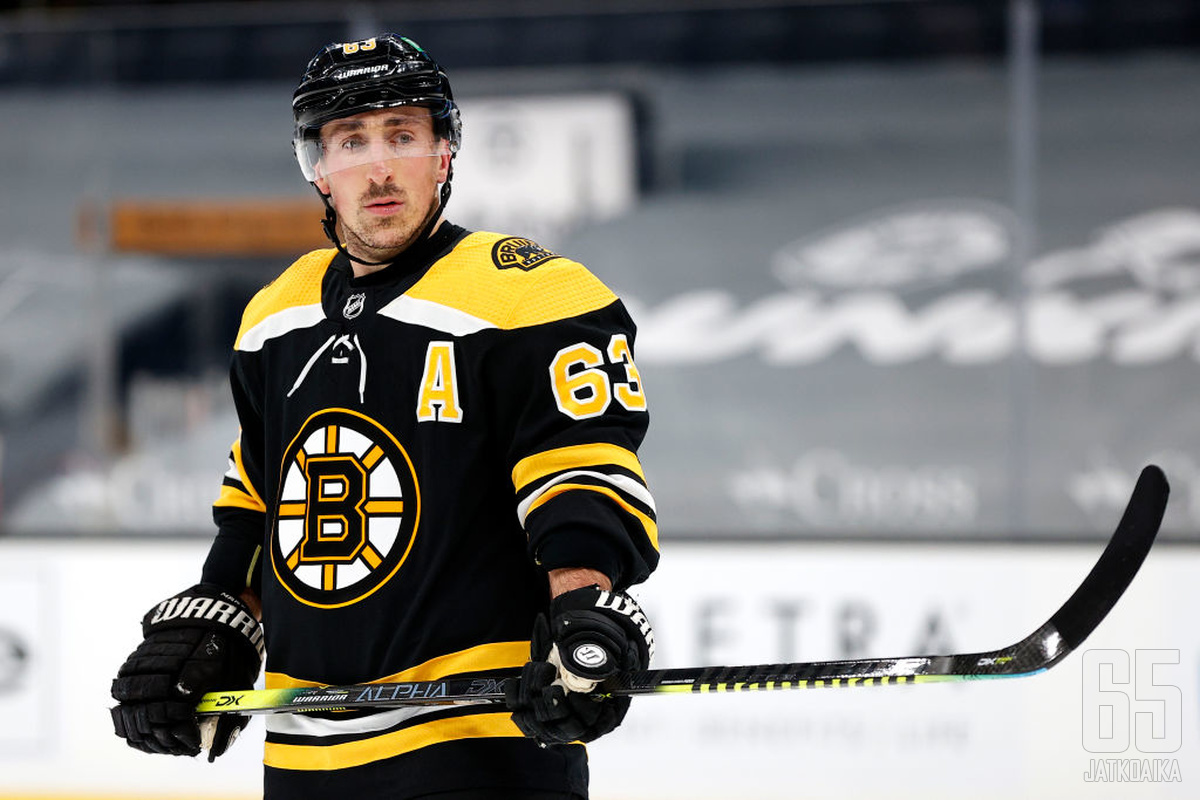 Brad Marchand teki uransa 700. tehopisteen Washington Capitalsin verkkoon.