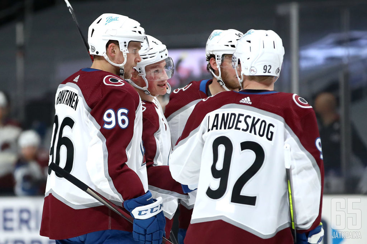 Heistä näkevät Avalanchen vastustajat painajaisia. Mikko Rantanen, Cale Makar, Andre Burakovsky ja Gabriel Landeskog johtavat mestarisuosikkia kohti täyttymystä.