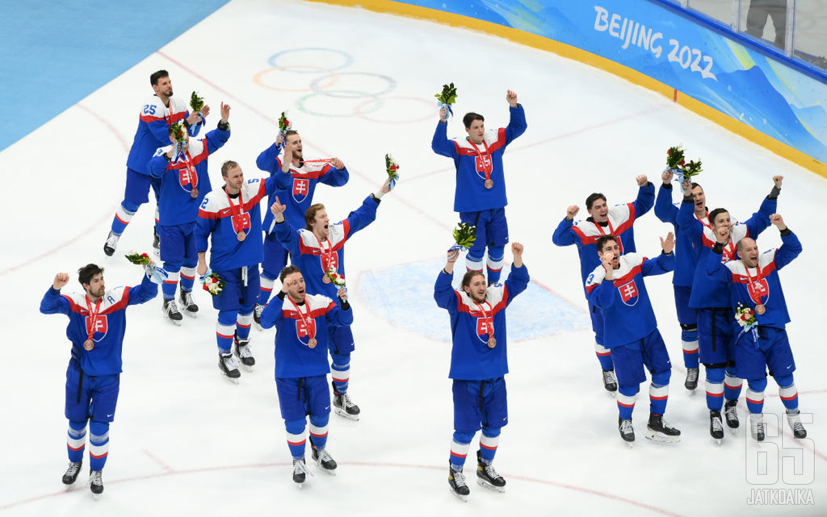 Slovakia voitti historiansa ensimmäisen olympiamitalin jääkiekossa.