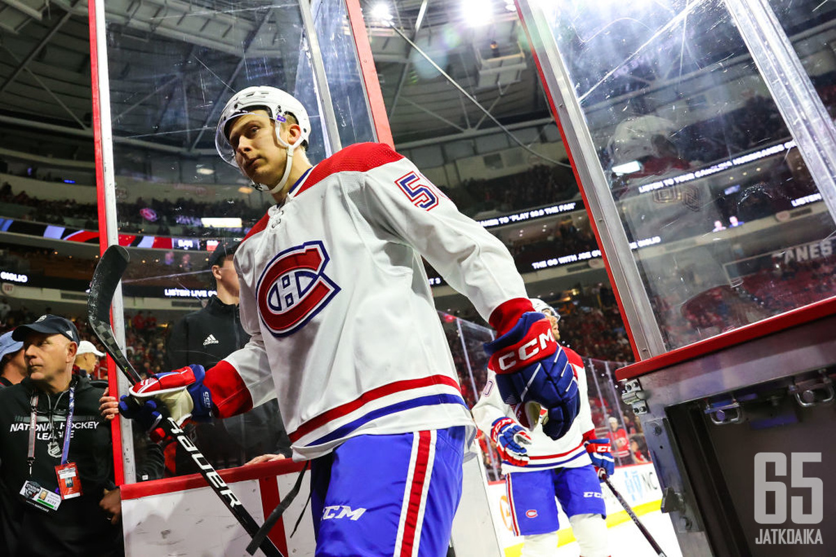 Jesse Ylönen päätti kautensa Montréal Canadiensin paidassa.