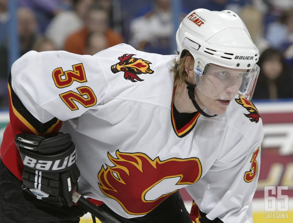 Toni Lydman pelasi Calgary Flamesin paidassa neljä kautta.