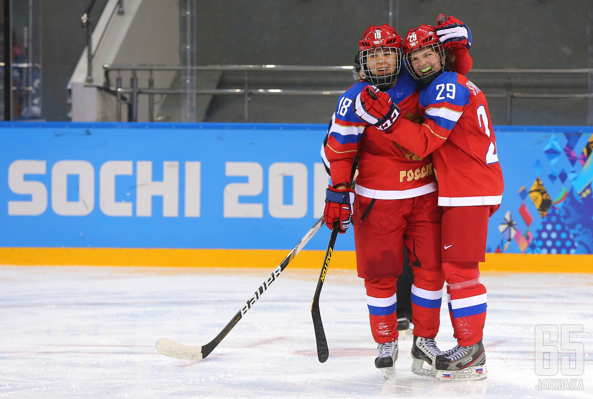 Sosina (vasemmalla) ja Šohina ovat Venäjän avainpelaajia.