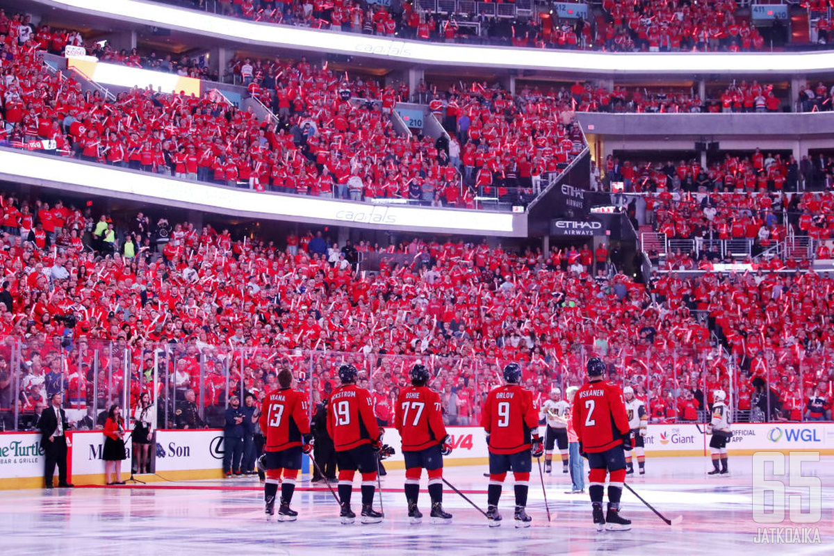 Washingtonissa pelattiin Stanley Cup -finaaleja 20 vuoden tauon jälkeen.