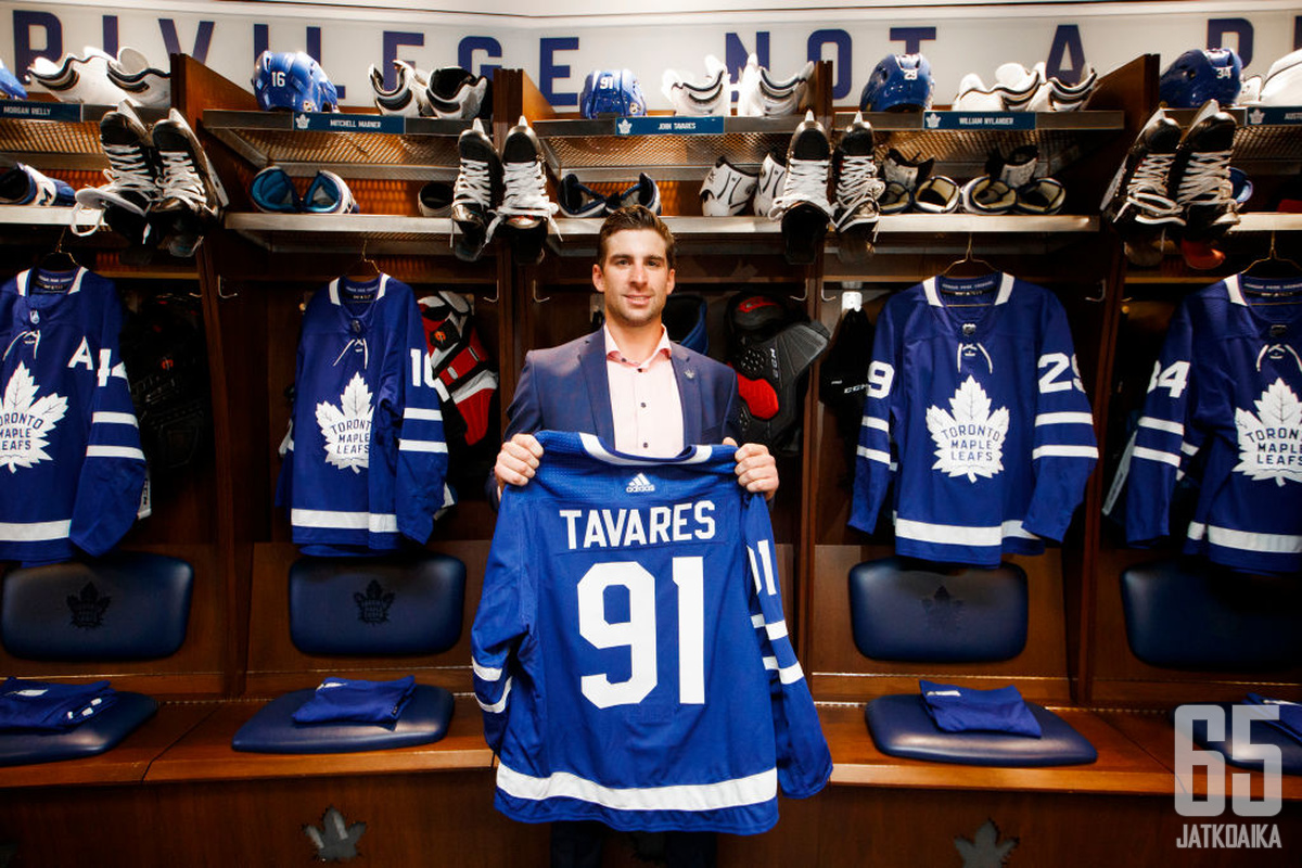 Tavares on odotettu näky Maple Leafsin pukukopissa.