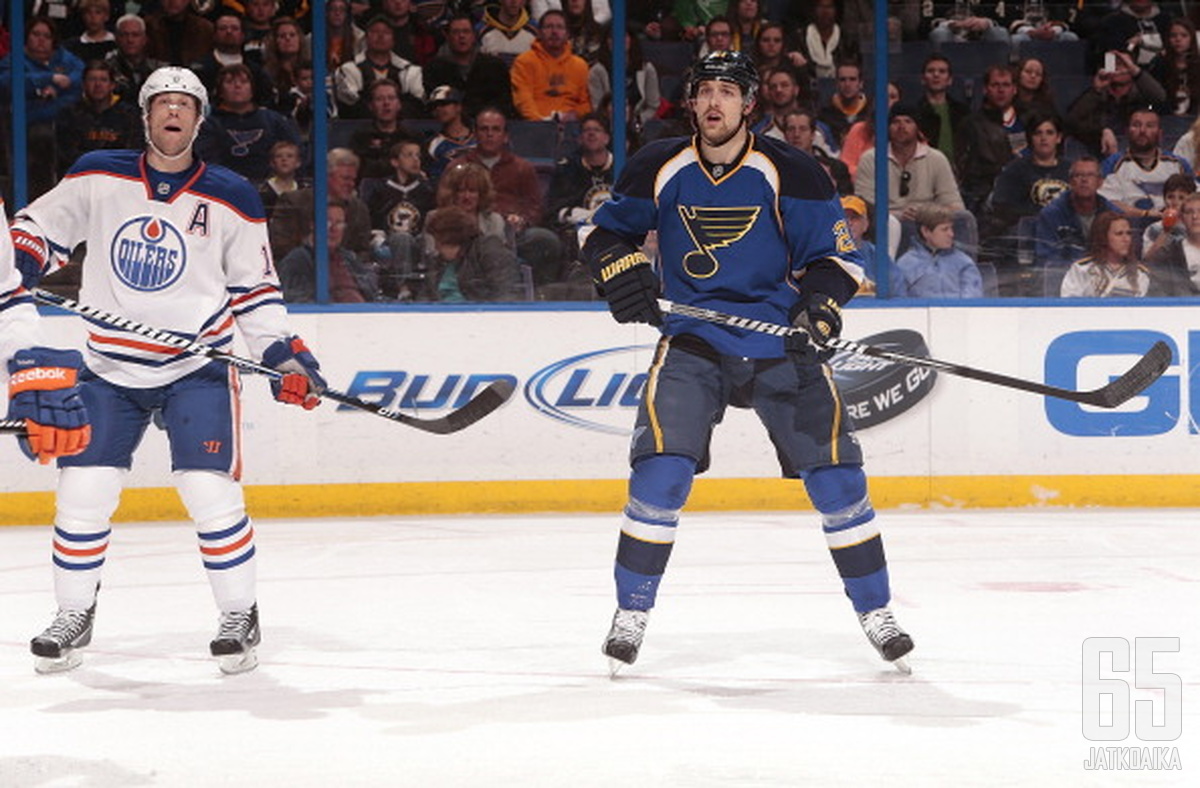 Patrik Berglund on pelannut koko NHL-uransa St. Louisissa.