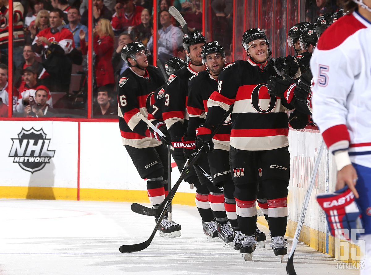 Ottawa Senators juhli Montreal Canadiensin kustannuksella.