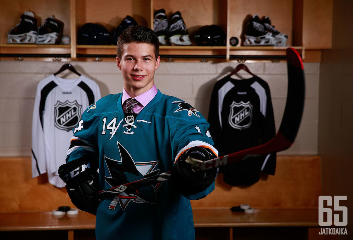 Nikolai Goldobin on San Jose Sharksin ykköskierroksen varaus viime kesältä.