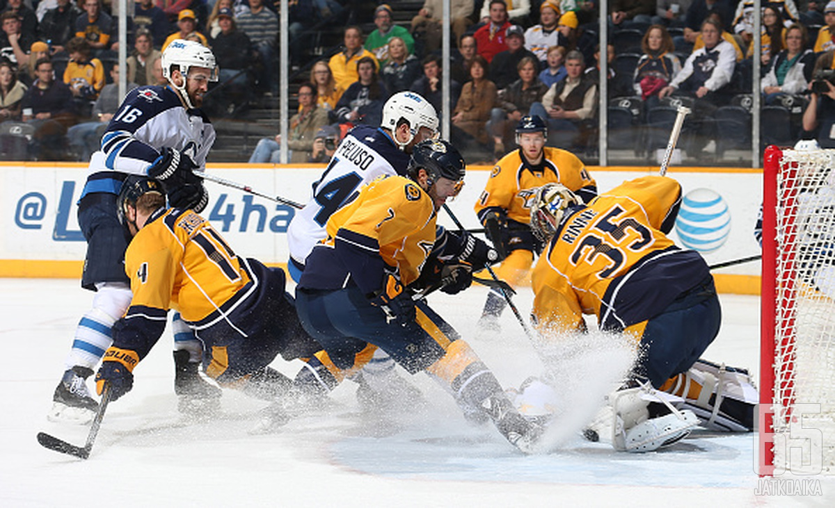 Pekka Rinteestä ei ollut tällä kertaa Winnipeg Jetsin pysäyttäjäksi.