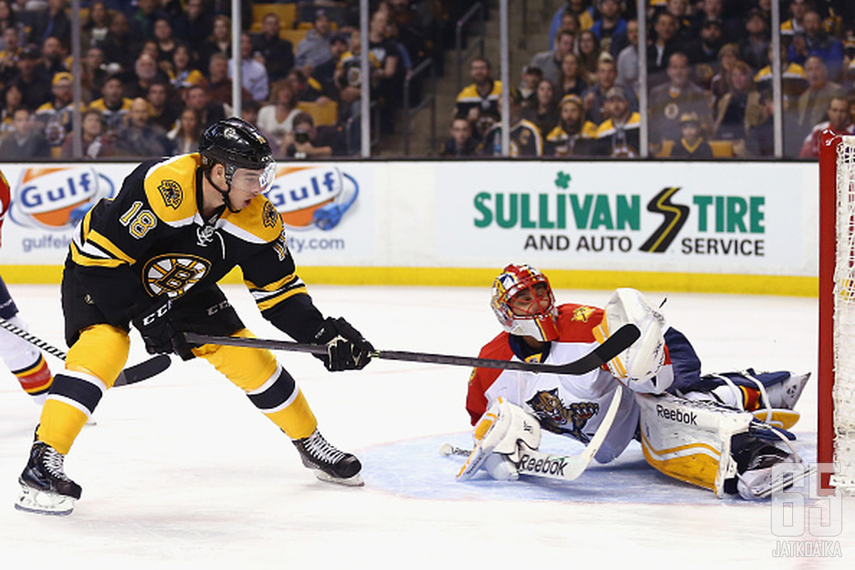 Roberto Luongon Panthers joutui nielemään karvaan tappion Bruinsille.
