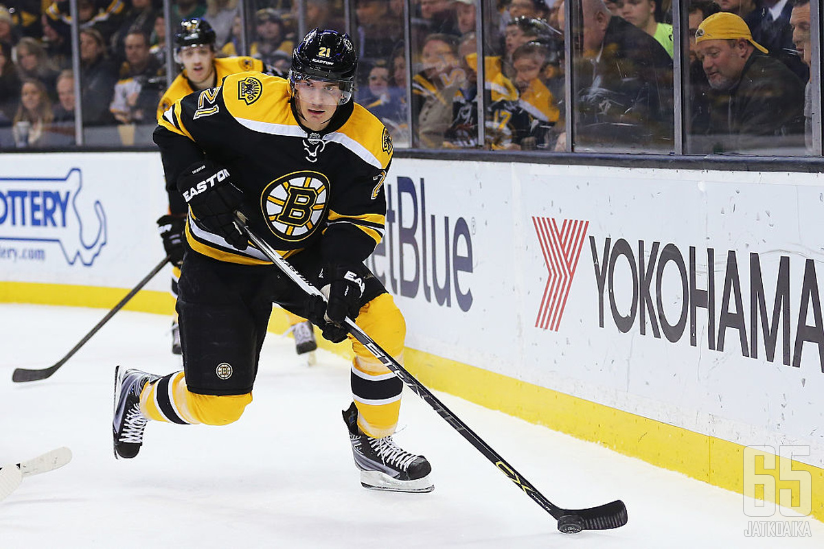 Eriksson ehti pelata Bruinsissa kolme kautta.