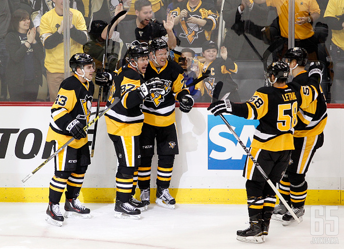 Crosby ja Hörnqvist ratkaisivat Penguinsille voiton.