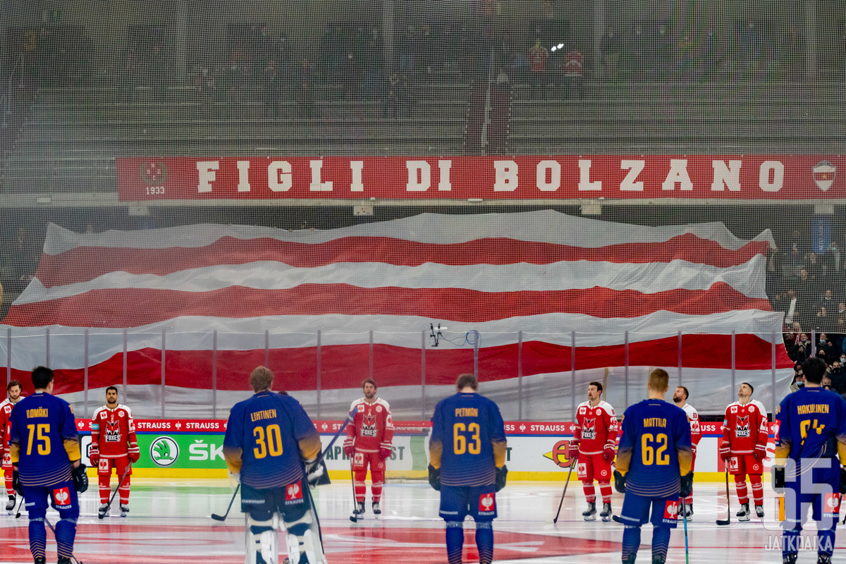 Lukko ja HC Bolzano ehtivät kohdata vain Italiassa.
