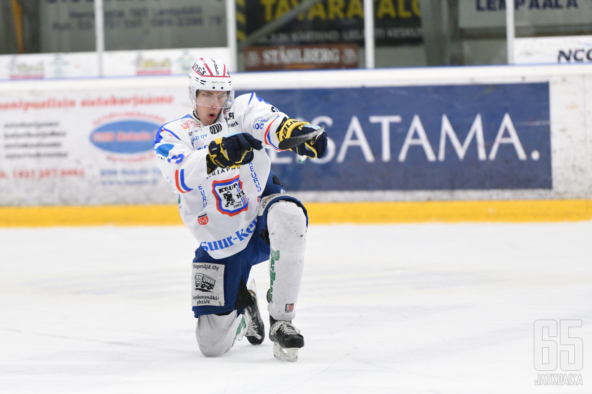 Janne Väyrynen iski ottelussa kaksi osumaa.