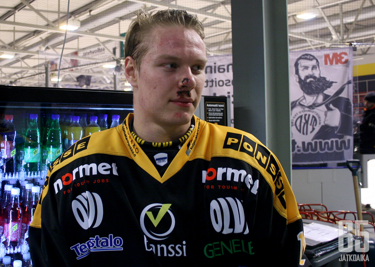 Ville Leskinen oli keskiviikkona melkoisen karu ilmestys. Peli kuitenkin kulki ja Hokkia vastaan syntyivät kauden ennätystehot 1+3.
