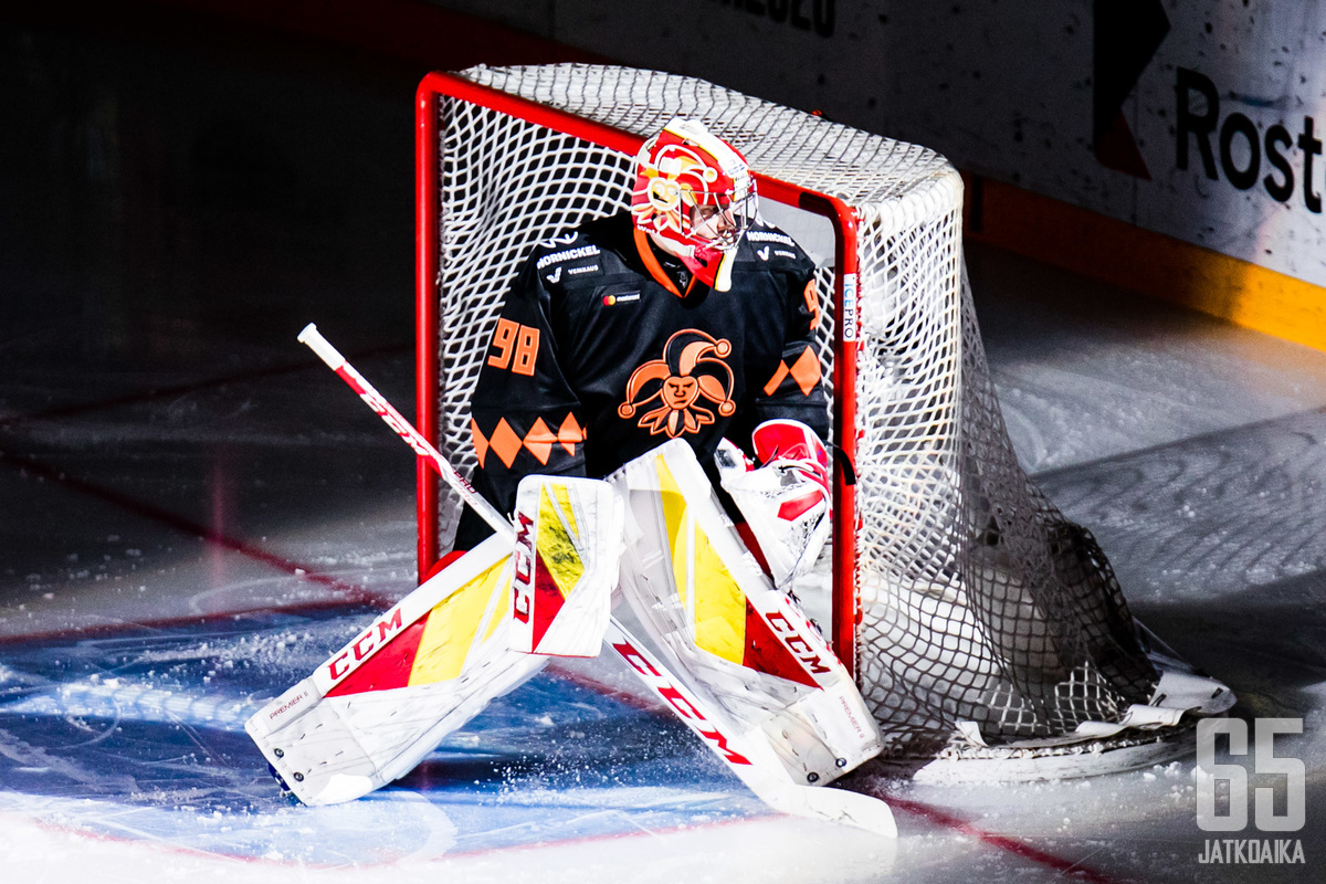 Janis Kalnins oli voiton takuumiehenä, kun Jokerit aloitti vieraskiertueensa. 