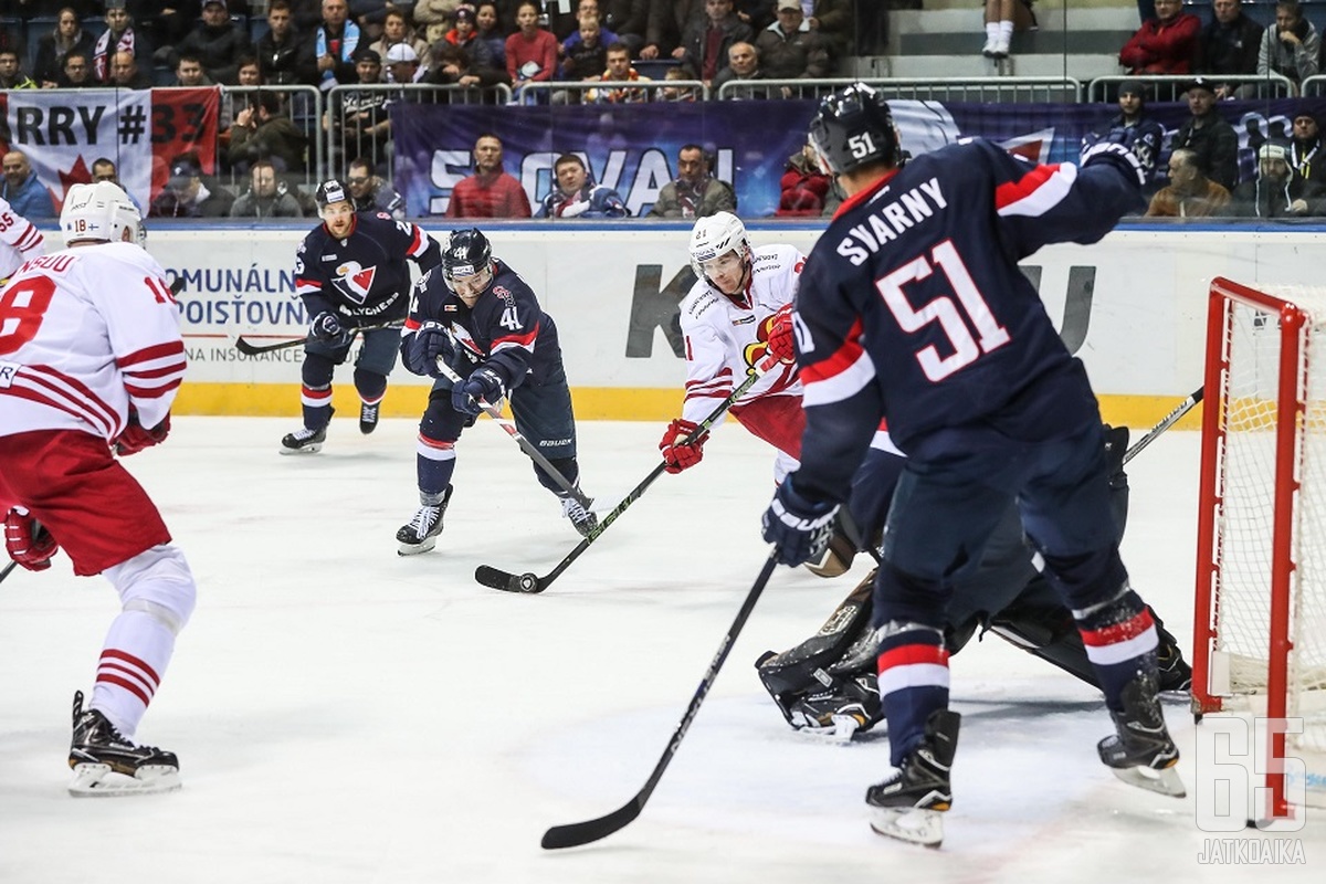 Slovan Bratislava nähtiin vielä kaudella 2018−2019 KHL-kaukaloissa.