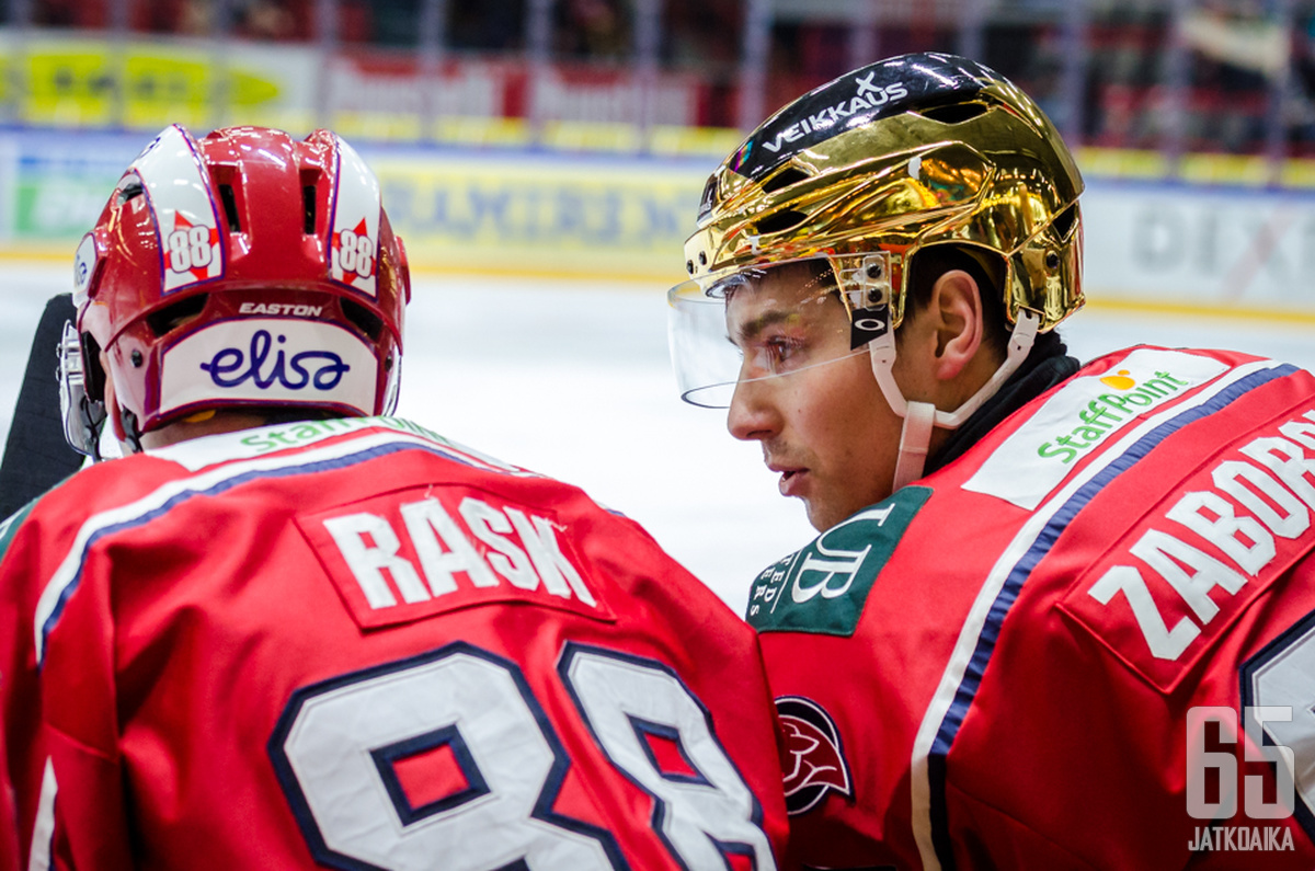 Joonas Rask ja Tomas Zaborsky kuuluivat kauden onnistujiin.
