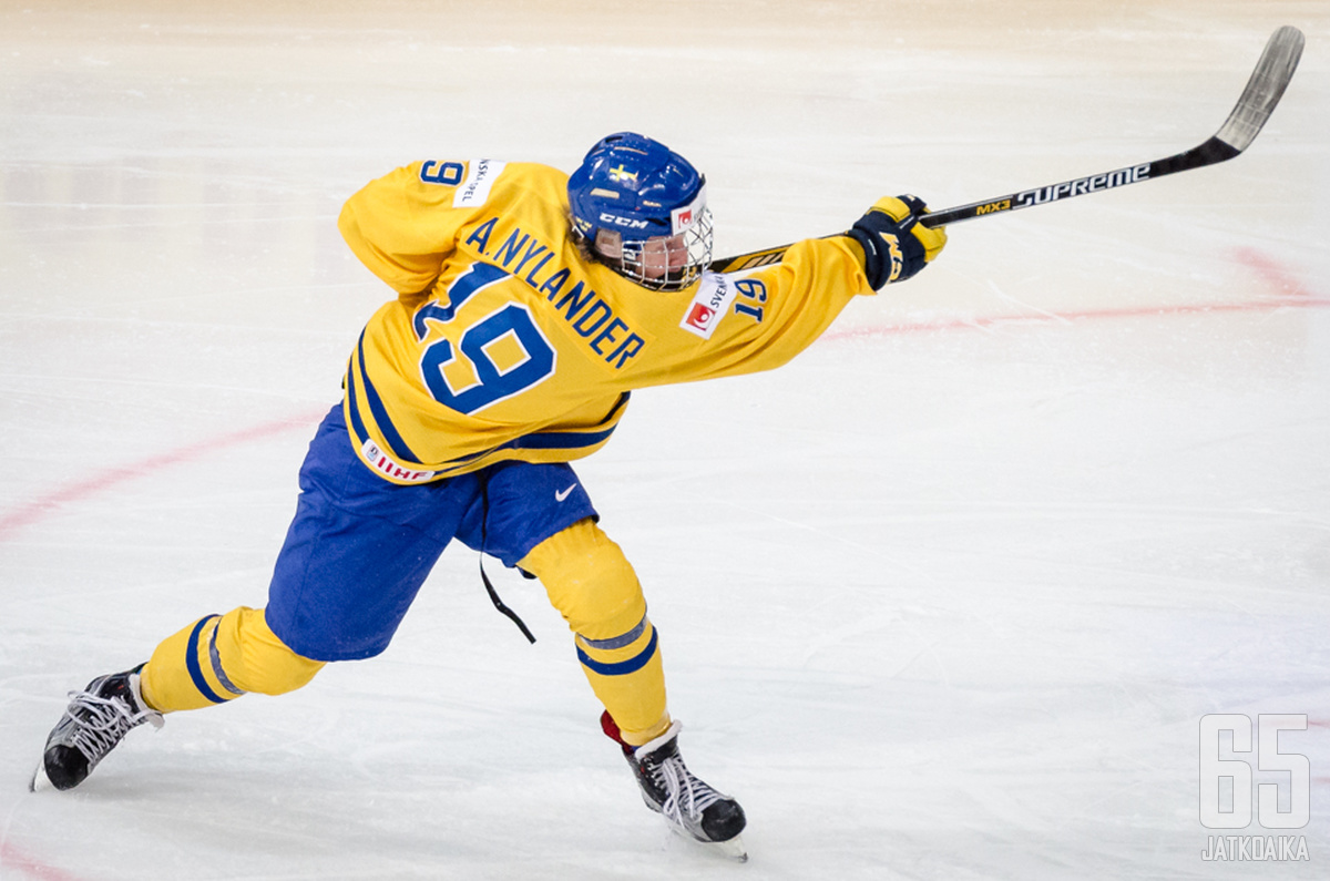 Nylander osui Helsingissä järjestetyissä MM-kisoissa viime vuonna neljästi.