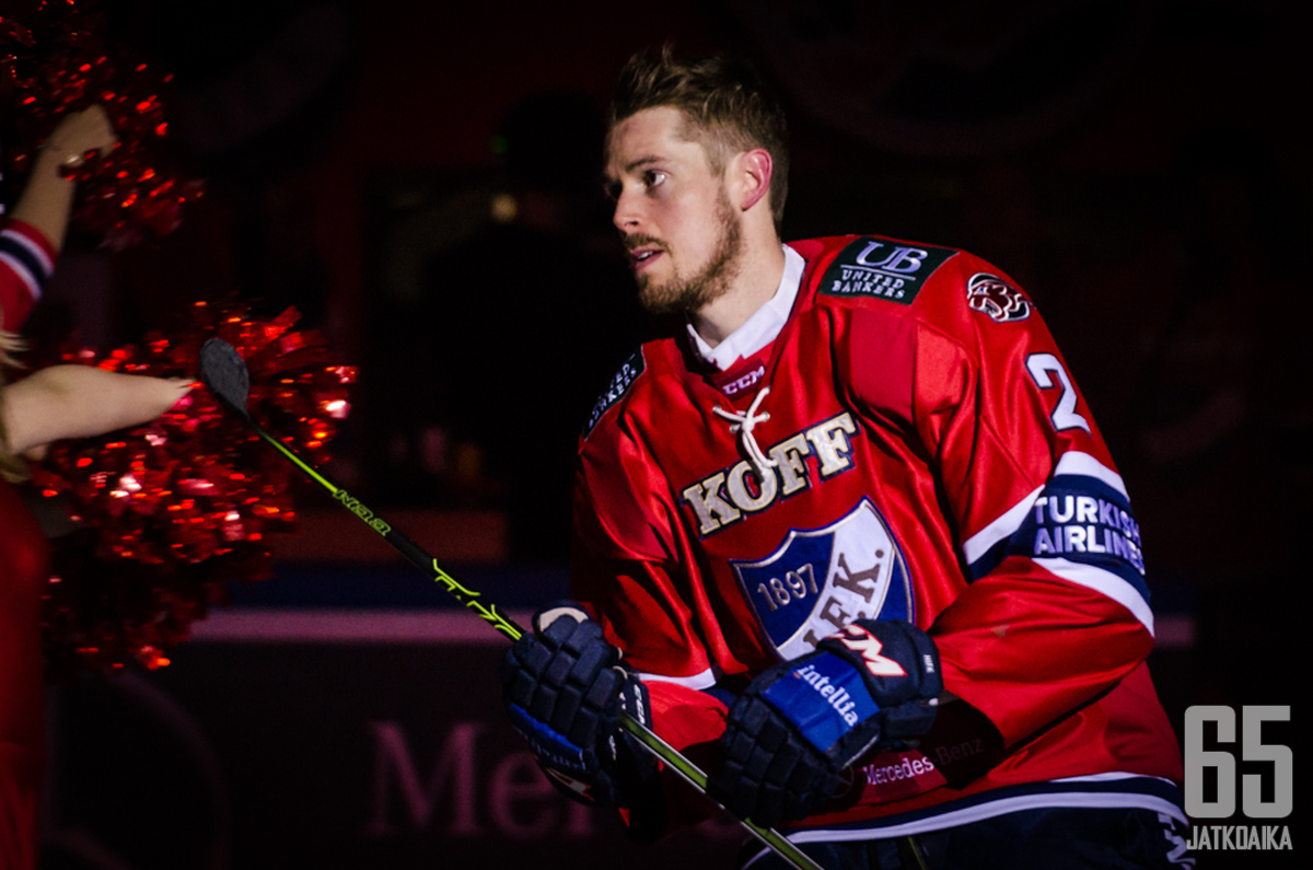 Matt Generous nähdään jälleen HIFK:n paidassa.