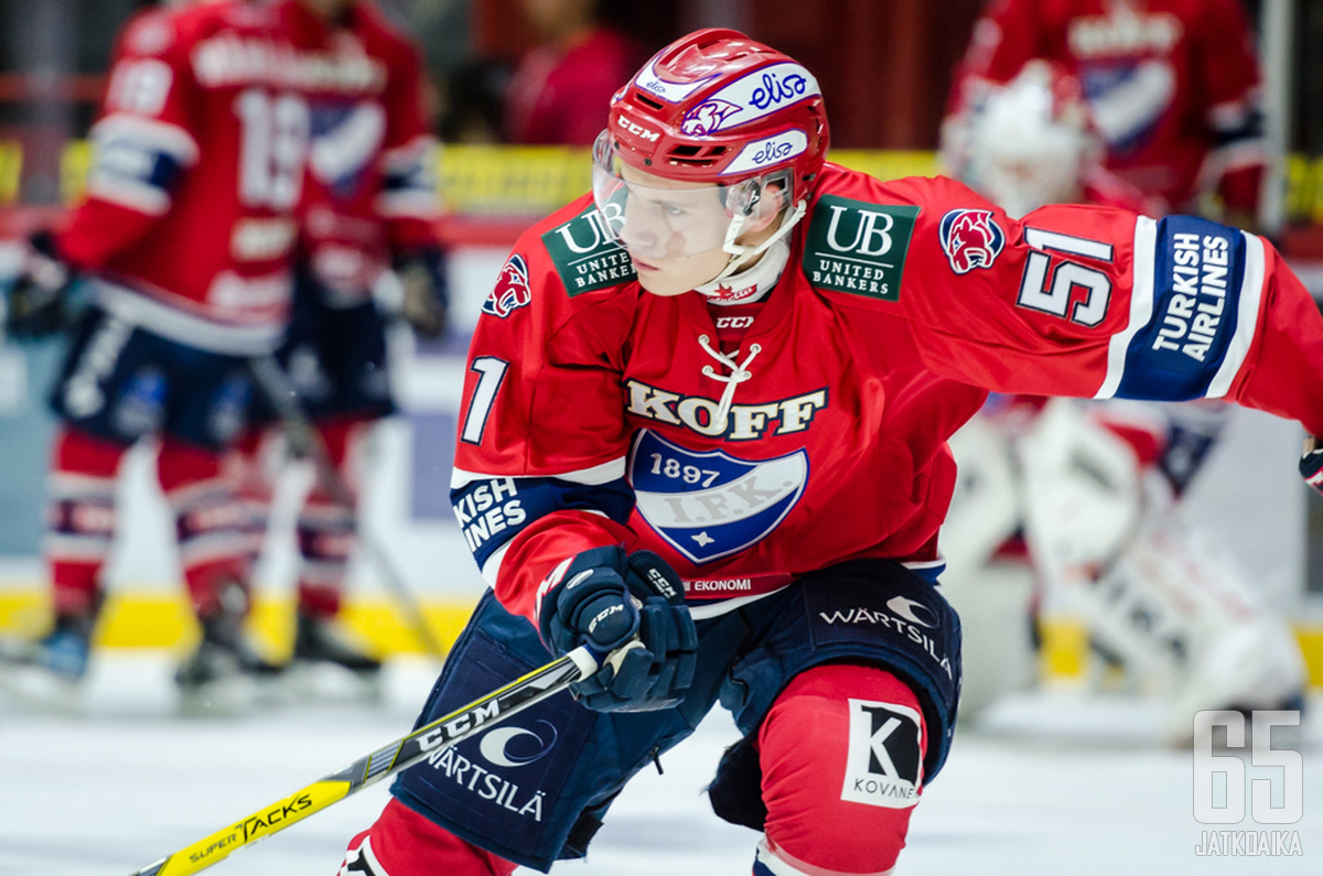 Jääskä on pelannut neljä Liiga-ottelua tällä kaudella.