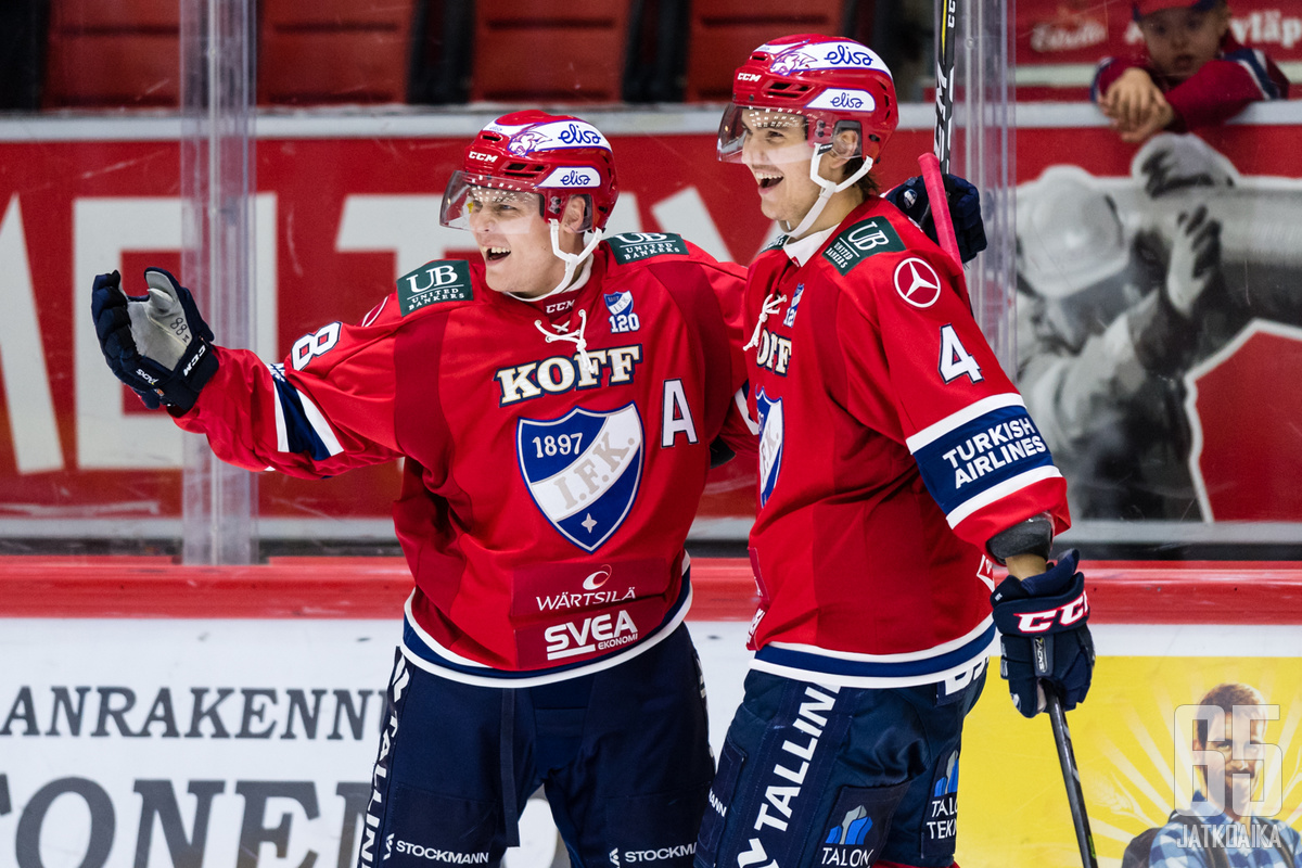 Joonas Rask ja Oliwer Kaski ovat nostaneet tasoaan kauden edetessä.