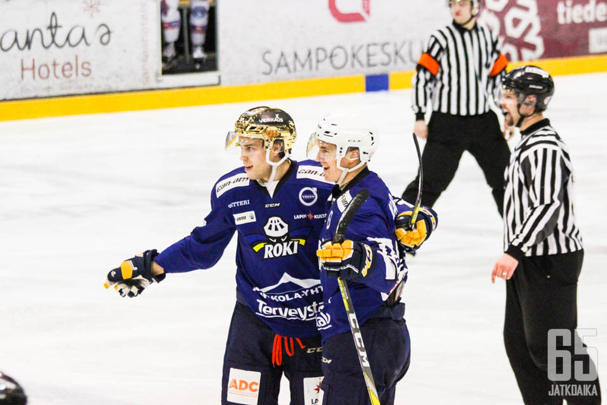 Kultakypärä Juhani Tamminen oli RoKin yksi johtotähdistä ja Jarkko Harjula nousi parhaimmaksi pistenikkariksi loppukauden aikana.