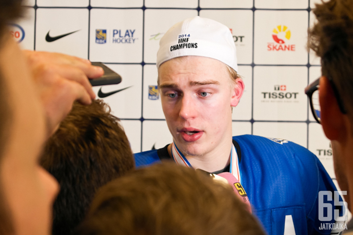 Rasmus Ristolainen ratkaisi Suomen alle 20-vuotiaille MM-kullan vuonna 2014.