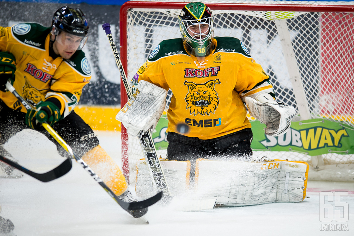 Antti Lehtosen torjuntaprosentti tältä kaudelta on 91,12.