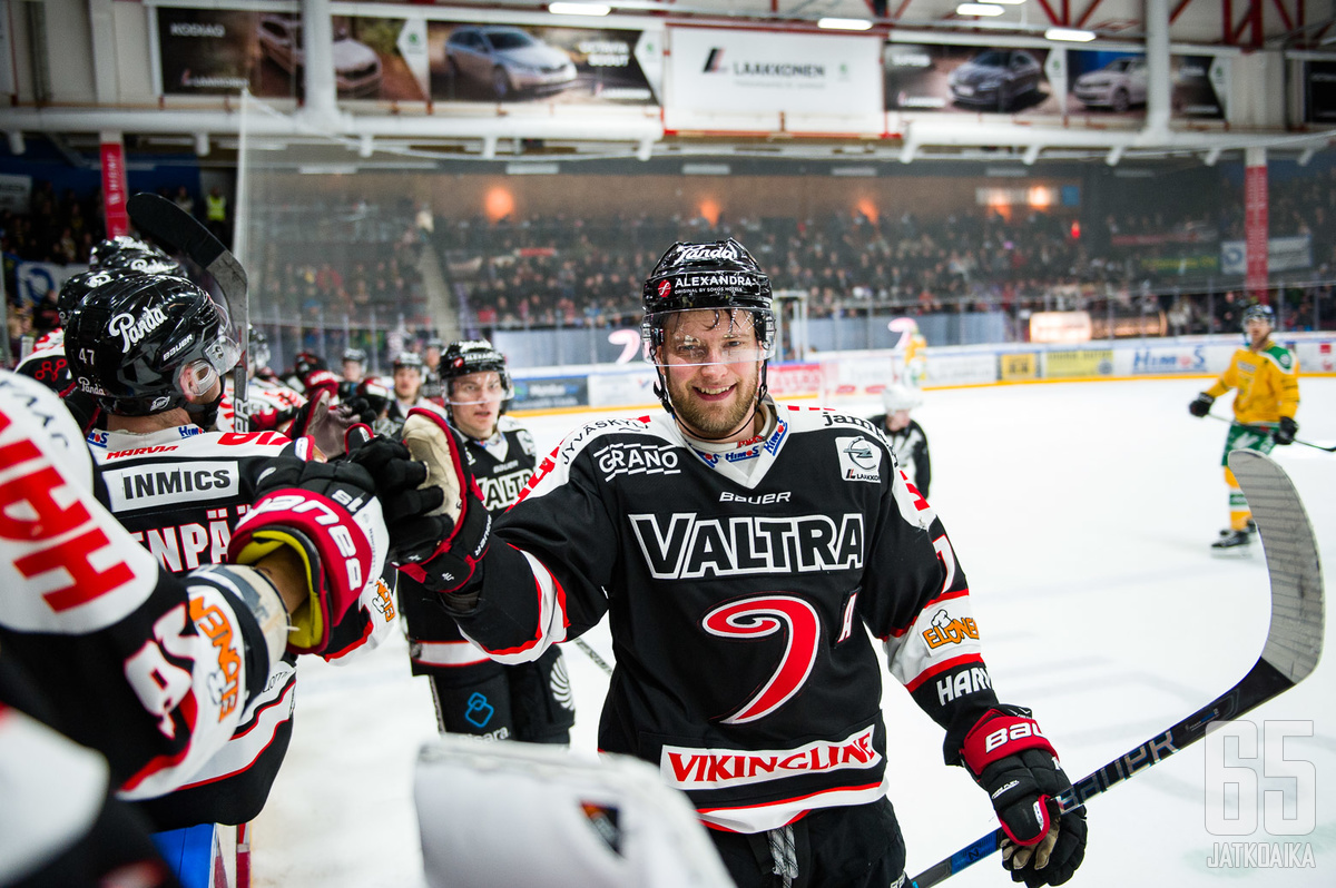 Mikko Kalteva vastasi joukkueensa viidennestä maalista.