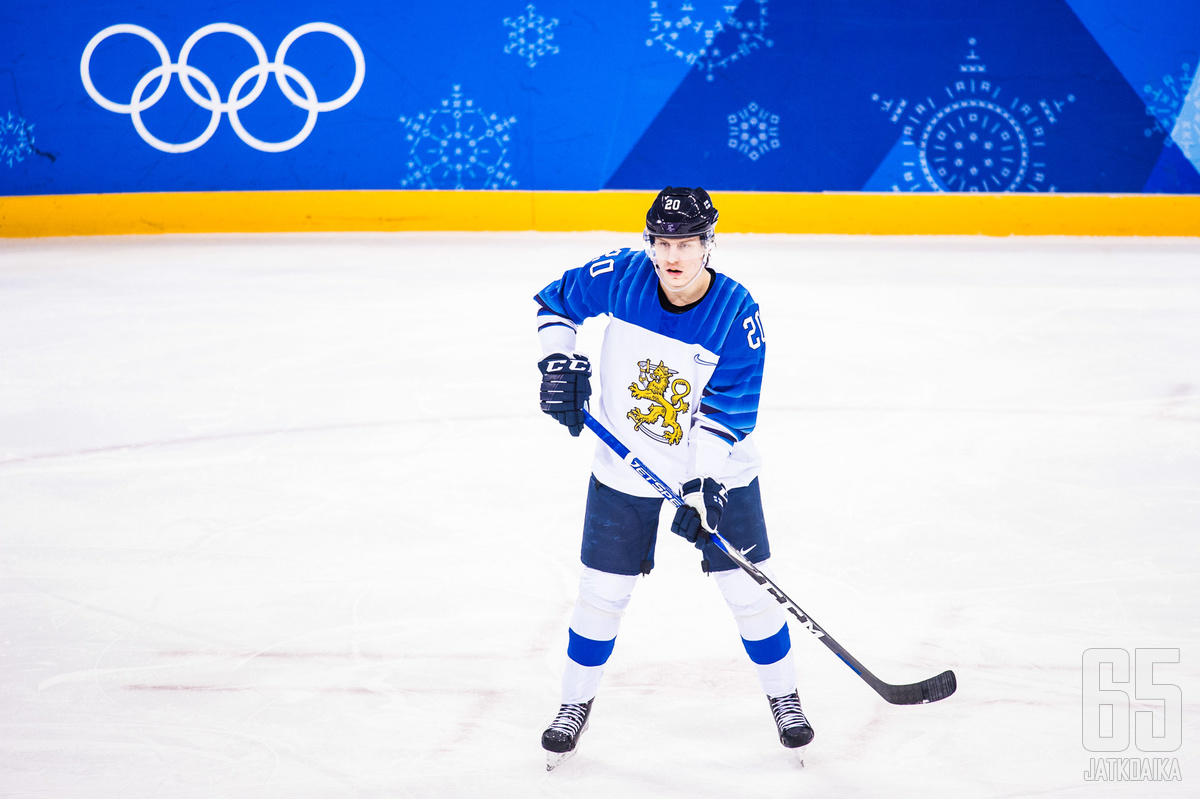 Eeli Tolvanen pelasi Suomen paidassa Etelä-Korean olympialaisissa.