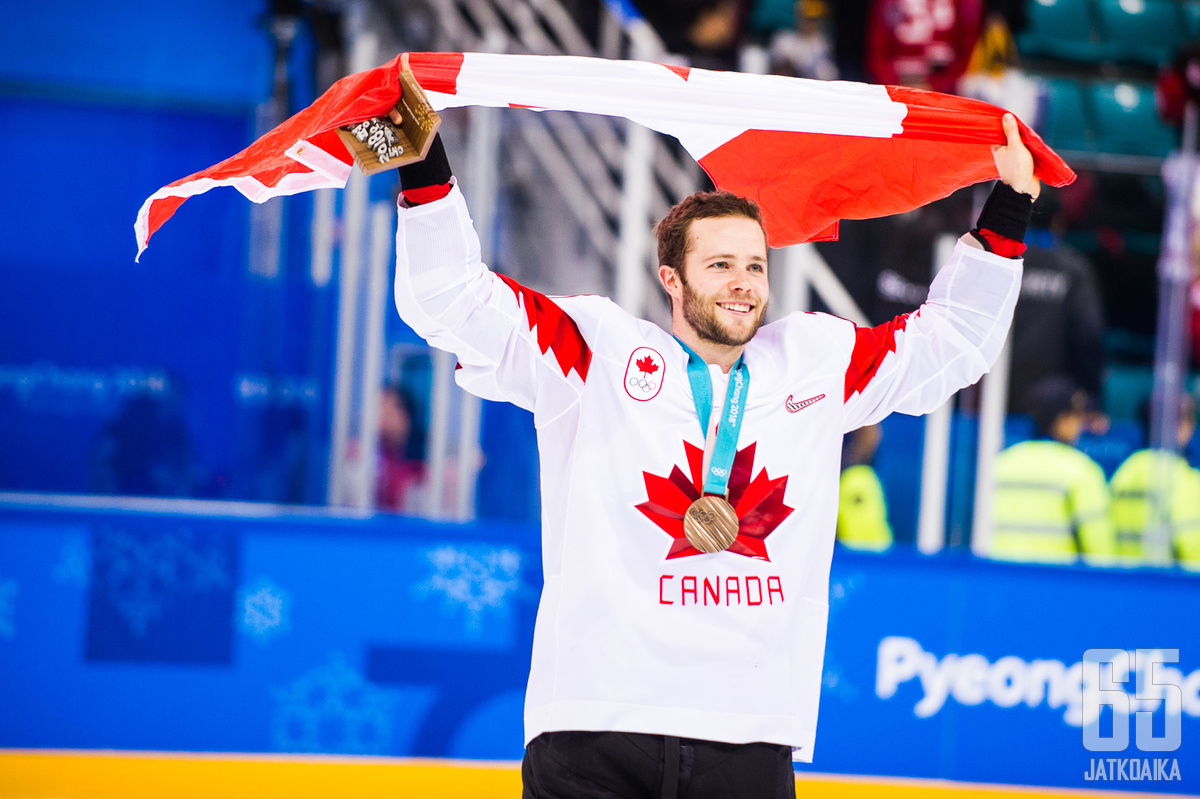 Kanada juhlii pronssimitalia olympialaisissa.